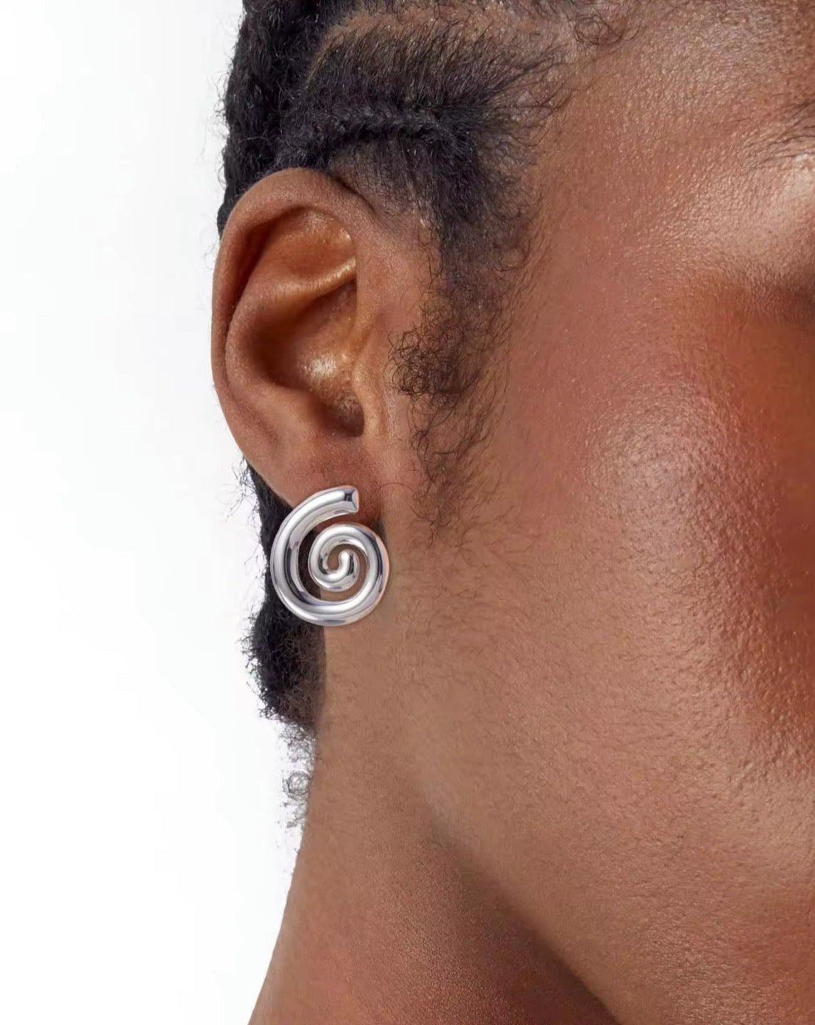 Spiral Sliver Earrings