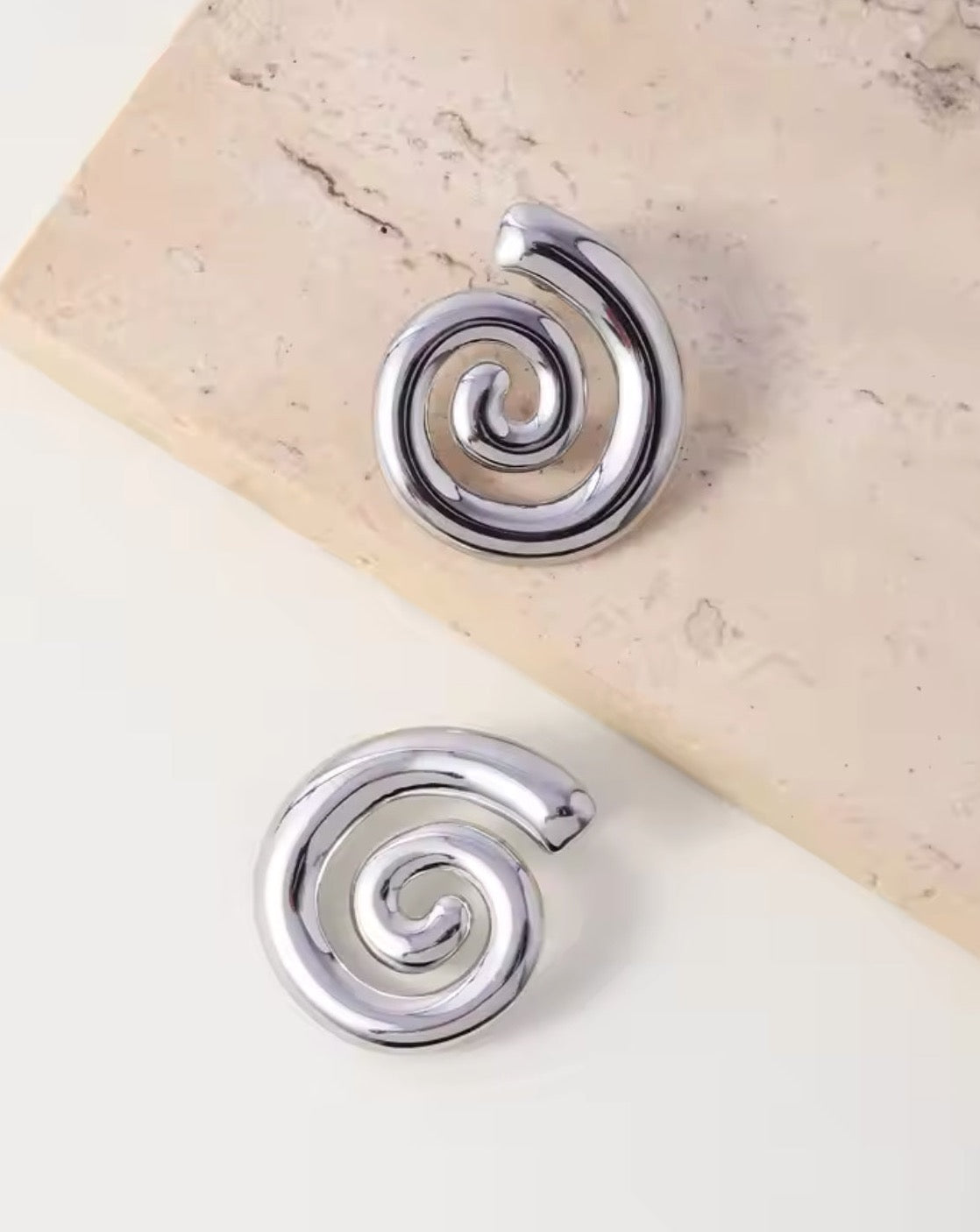 Spiral Sliver Earrings