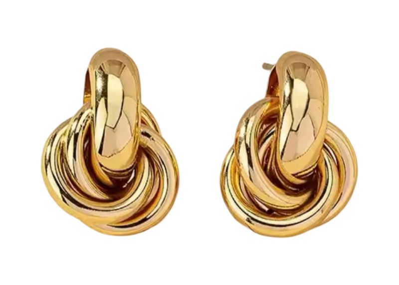 Gold Knot Earrings