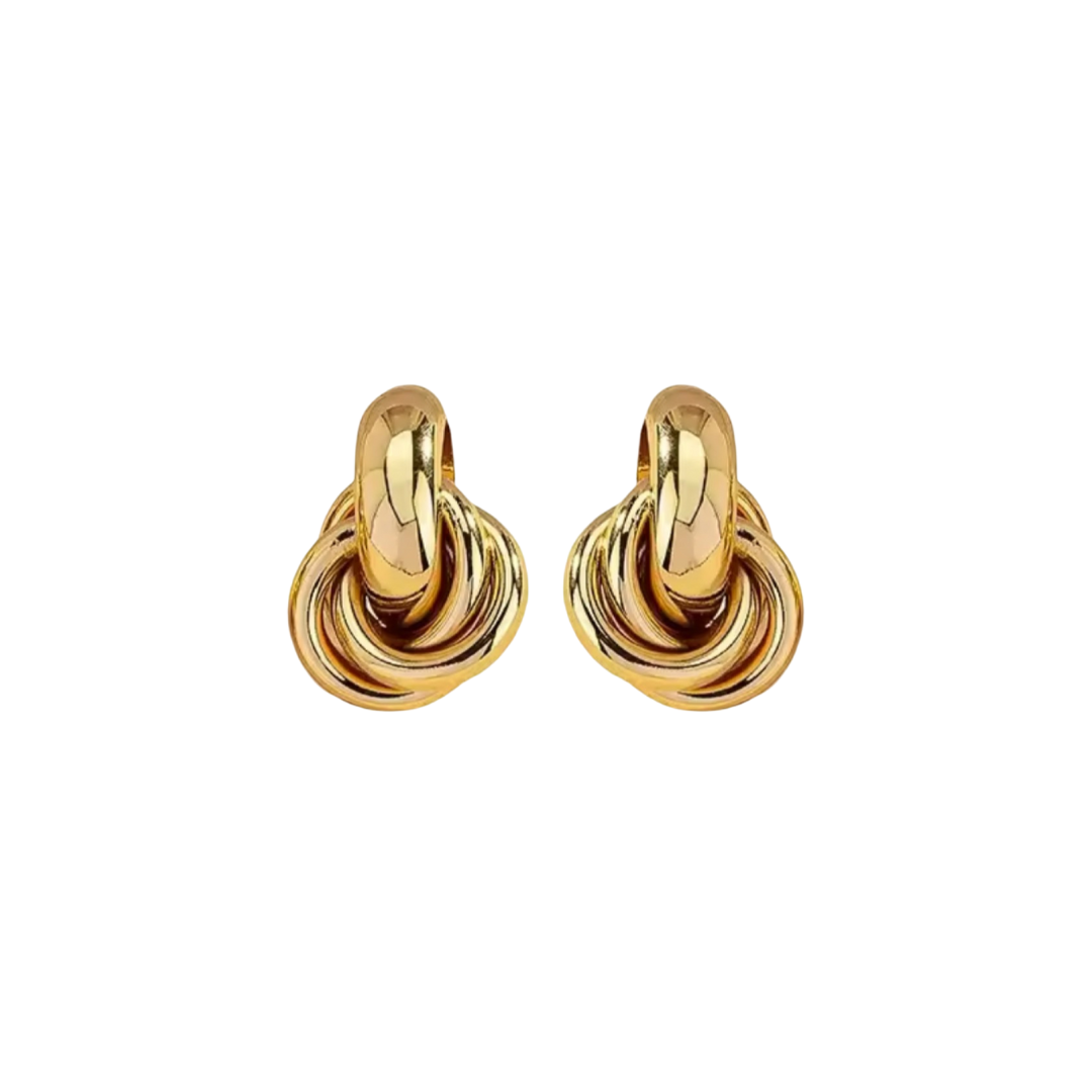 Gold Knot Earrings