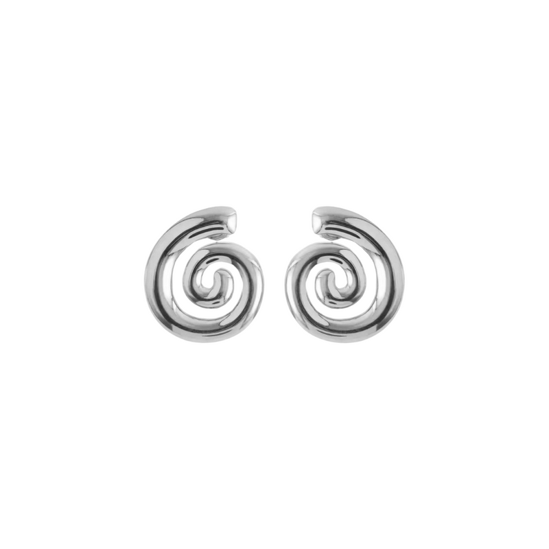 Spiral Sliver Earrings